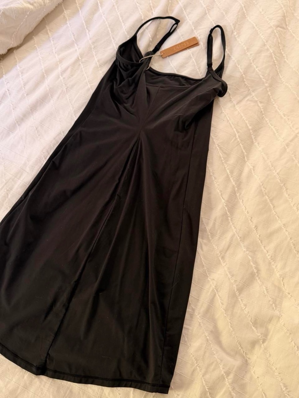 🖤 SKIMS • Fits Everybody Mini Slip Dress in Onyx - Picture 13 of 14